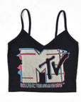 SRV Upcycled “MTV” Singlet Top (S)