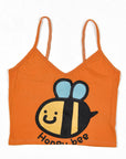 SRV Upcycled “Honey Bee” Singlet Top (M)