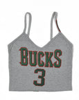 SRV Upcycled “Bucks NBA” Singlet Top (S)