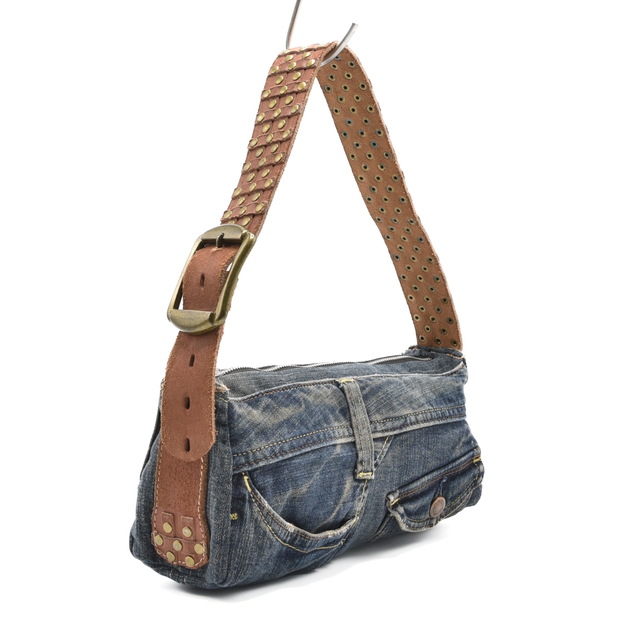 Upcycled SRV Denim Belt Bag
