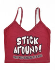 SRV Upcycled “Stick Around” Singlet Top (XS)