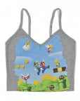 SRV Upcycled “Mario Kart” Singlet Top (S)