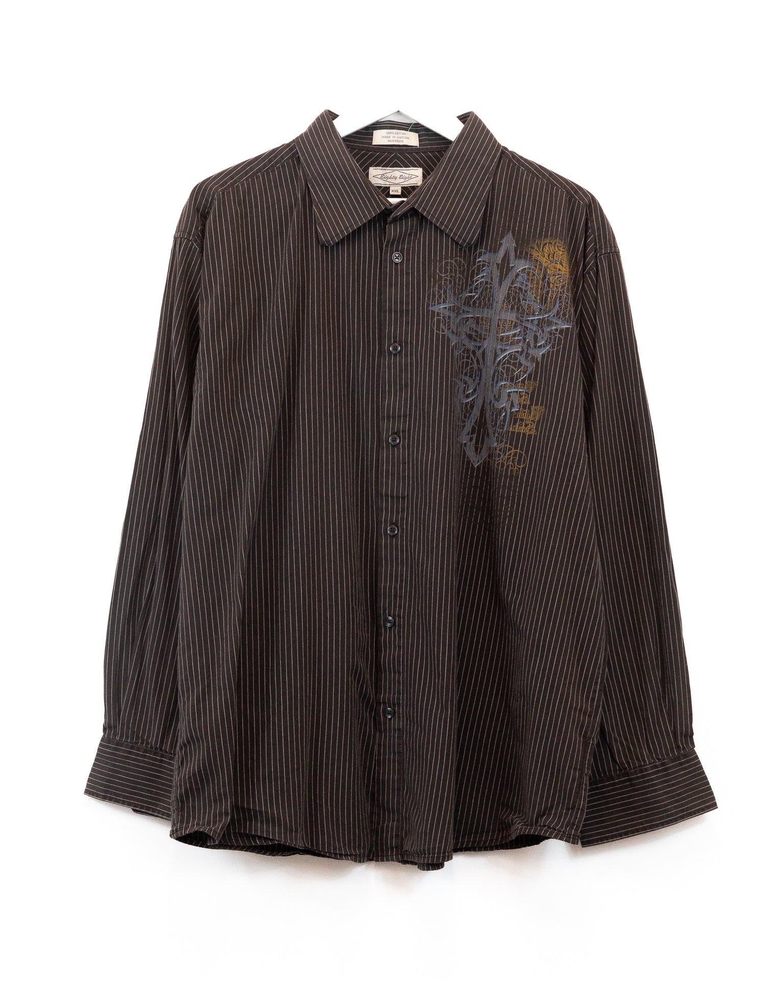 Vintage Y2K 00&#39;s Button Up Shirt (XL/XXL)
