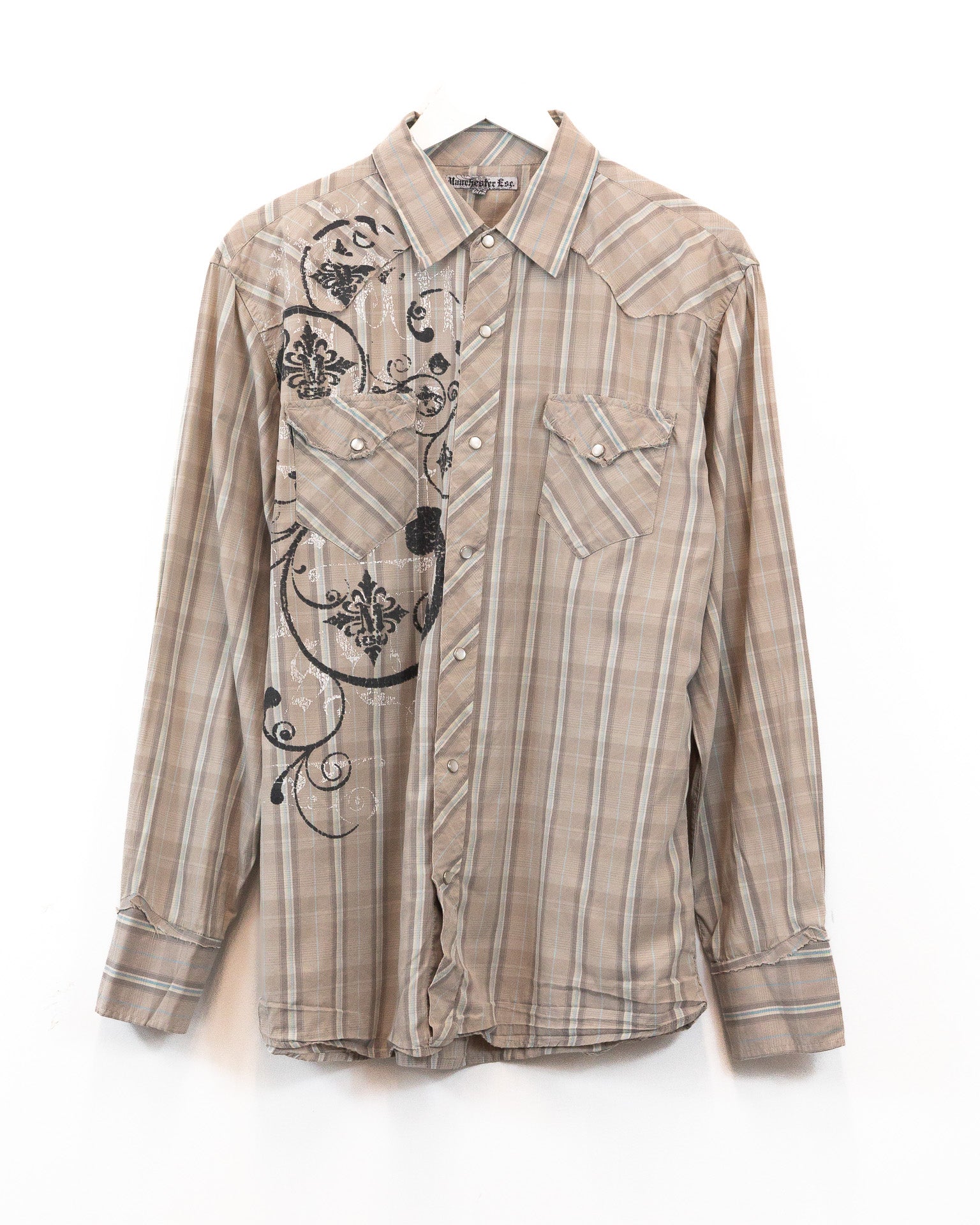 Vintage Y2K 00&#39;s Button Up Shirt (XL)