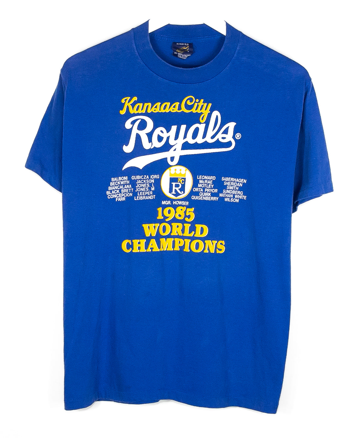 Vintage 1985 Kansas City Royals World Series Shirt Size 