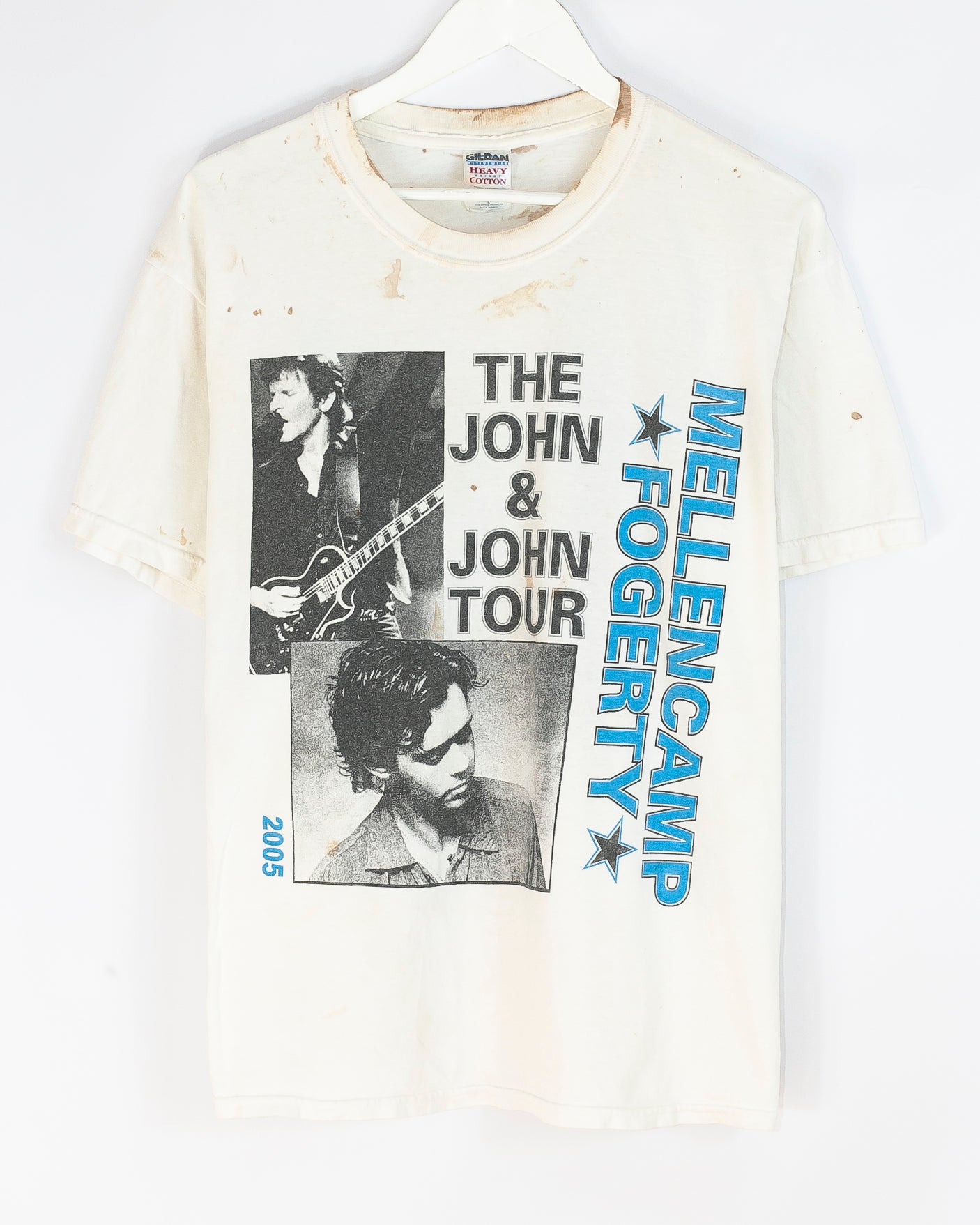 Vintage John Mellencamp + John Fogerty ’05 Tour T-shirt (L/XL)