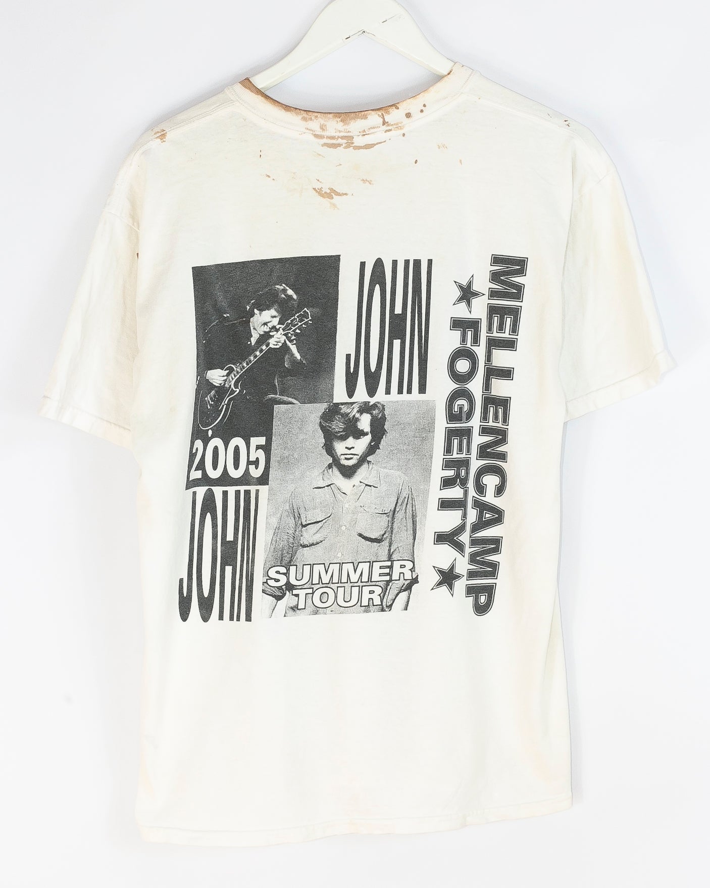 Vintage John Mellencamp + John Fogerty ’05 Tour T-shirt (L/XL)
